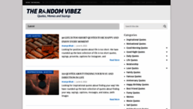 What Therandomvibez.com website looked like in 2022 (1 year ago)