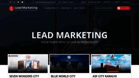 What Theleadmarketing.com website looked like in 2022 (1 year ago)