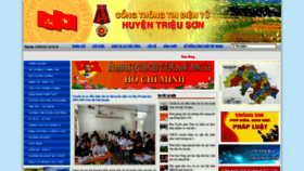 What Trieuson.gov.vn website looked like in 2022 (1 year ago)