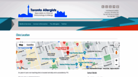 What Torontoallergists.com website looked like in 2022 (1 year ago)