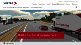 What Tesis.de website looked like in 2022 (1 year ago)