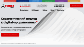 What Trinet.ru website looked like in 2022 (1 year ago)