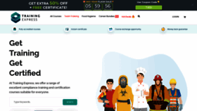 What Trainingexpress.org.uk website looked like in 2022 (3 years ago)