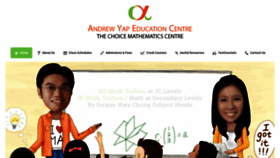 What Topmathtuition.com.sg website looked like in 2022 (1 year ago)