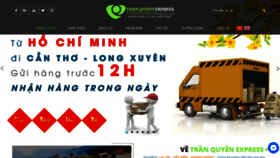What Tranquyenexpress.vn website looked like in 2022 (1 year ago)