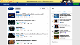 What Taringa.net website looked like in 2022 (4 years ago)