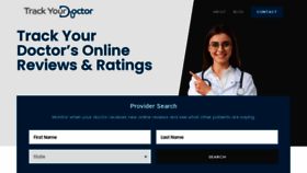 What Trackyourdoctor.com website looked like in 2022 (1 year ago)