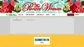 What Thepioneerwoman.com website looked like in 2022 (1 year ago)