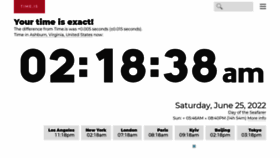 What Time.is website looked like in 2022 (1 year ago)