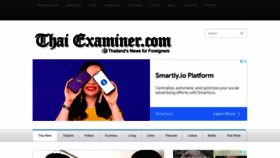 What Thaiexaminer.com website looked like in 2022 (1 year ago)