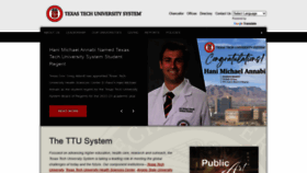 What Texastech.edu website looked like in 2022 (1 year ago)