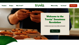 What Truvia.com website looked like in 2022 (1 year ago)
