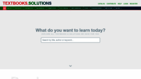 What Textbooks.solutions website looked like in 2022 (1 year ago)