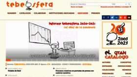 What Tebeosfera.com website looked like in 2022 (1 year ago)
