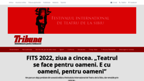 What Tribuna.ro website looked like in 2022 (1 year ago)