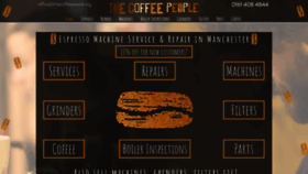 What Thecoffeepeople.org website looked like in 2022 (1 year ago)