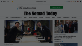 What Thenomadtoday.com website looked like in 2022 (1 year ago)