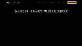 What Timelessapeclub.com website looked like in 2022 (1 year ago)