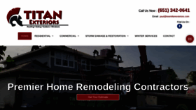 What Teamtitanexteriors.com website looked like in 2022 (1 year ago)