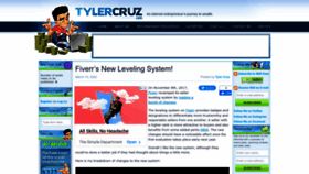 What Tylercruz.com website looked like in 2022 (1 year ago)