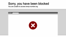 What Temp-number.org website looked like in 2022 (2 years ago)
