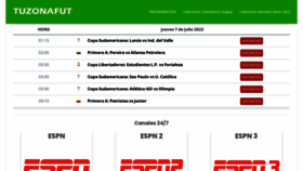 What Tuzonafut.net website looked like in 2022 (1 year ago)