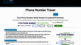 What Tracephonenumber.in website looked like in 2022 (1 year ago)