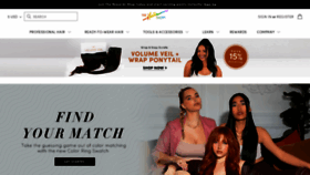 What Thehairshop.com website looked like in 2022 (1 year ago)