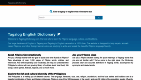 What Tagalog-dictionary.com website looked like in 2022 (1 year ago)