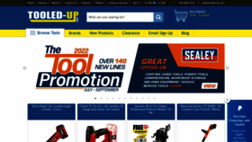 What Tooled-up.com website looked like in 2022 (1 year ago)