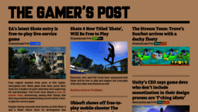 What Thegamerspost.com website looked like in 2022 (1 year ago)