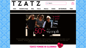 What Tzatz.com website looked like in 2022 (1 year ago)