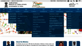 What Tribal.gov.in website looked like in 2022 (1 year ago)