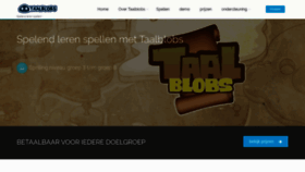 What Taalblobs.nl website looked like in 2022 (1 year ago)