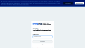 What Tenant.immomio.com website looked like in 2022 (1 year ago)