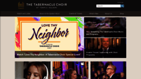 What Thetabernaclechoir.org website looked like in 2022 (1 year ago)