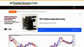 What Traderversity.com website looked like in 2022 (1 year ago)