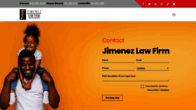 What Thejimenezlawfirm.com website looked like in 2022 (1 year ago)