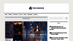 What Techwikies.com website looked like in 2022 (1 year ago)