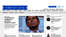 What Torontostar.com website looked like in 2022 (1 year ago)