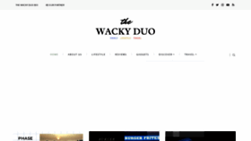 What Thewackyduo.com website looked like in 2022 (1 year ago)