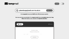 What Tempmail.dev website looked like in 2022 (1 year ago)