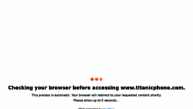 What Titanicphone.com website looked like in 2022 (1 year ago)