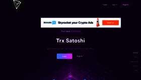 What Trxsatoshi.xyz website looked like in 2022 (1 year ago)