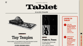 What Tabletmag.com website looked like in 2022 (1 year ago)