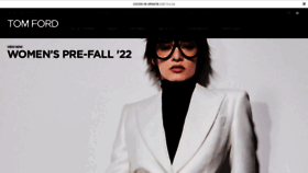 What Tomford.com website looked like in 2022 (1 year ago)