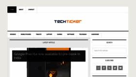 What Techtickerblog.com website looked like in 2022 (1 year ago)