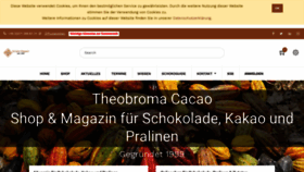 What Theobroma-cacao.de website looked like in 2022 (1 year ago)