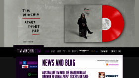 What Timminchin.com website looked like in 2022 (1 year ago)
