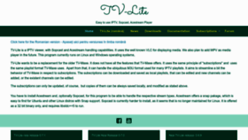 What Tv-lite.com website looked like in 2022 (1 year ago)